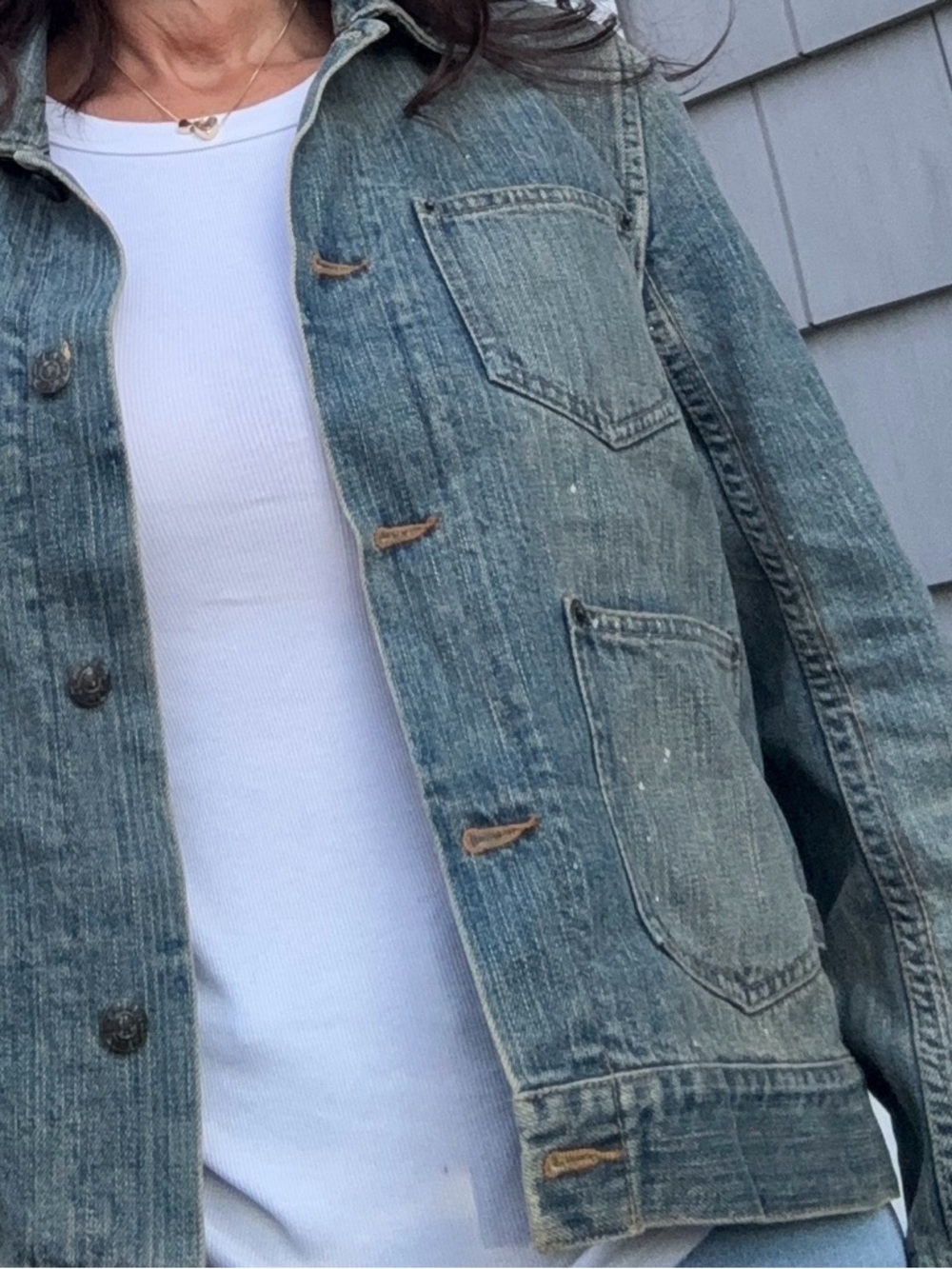 Ralph Lauren Jean jacket distressed M 🖤 - Picture 6 of 6